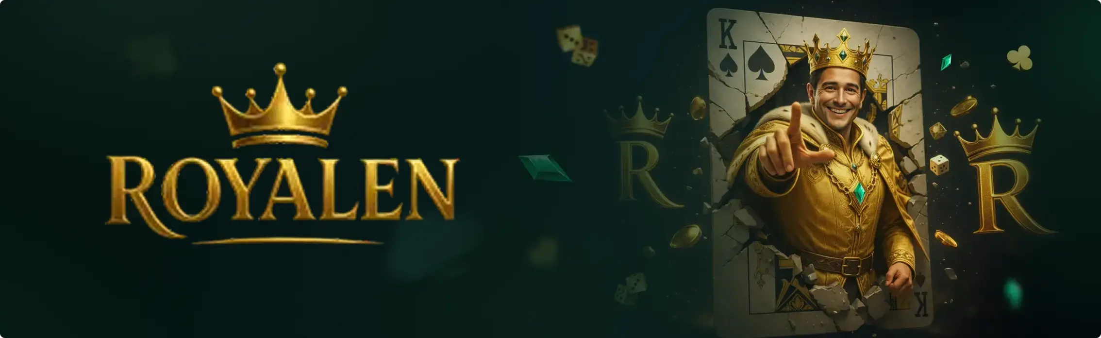Royalen website with games and promotions